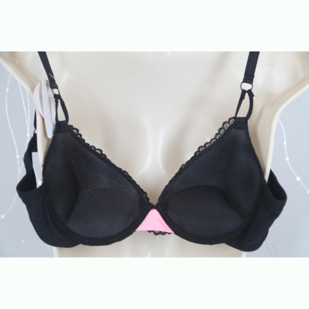 VS Bombshell Inspired Adds 2 Cups Ultimate Pushup Bra 36B Black Lace - Picture 9 of 9
